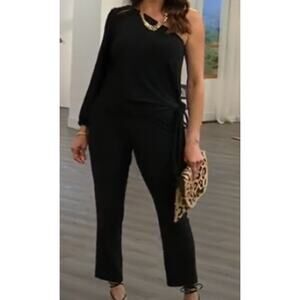 Curations X Amy Morrison 2PC One-Sleeve Top & Pant Set Size 3X NWT